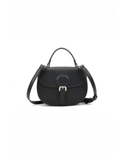 Where's That From 'Chateau' Cross Body Top Handle Bag - Black