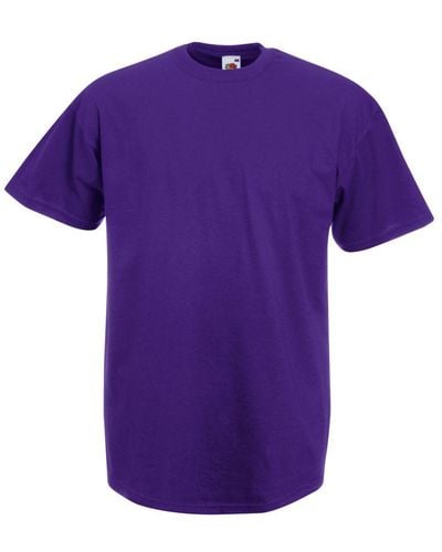 Fruit Of The Loom Valueweight Short Sleeve T-Shirt - Purple