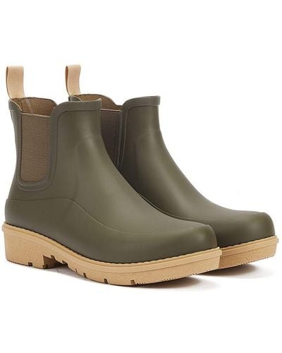 Fitflop Wonderwelly Chelsea Mossy Mix Wellies - Green