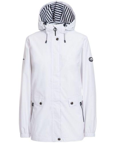 Trespass Ladies Flourish Waterproof Jacket () - White
