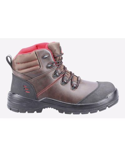 Amblers Safety 308c Leather Waterproof Boots - Grey