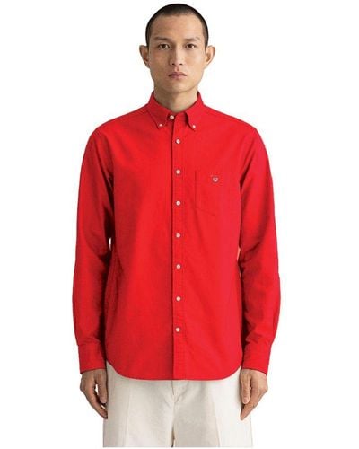 GANT Overhemd Met Normale Pasvorm | Het Oxford-shirt - Rood