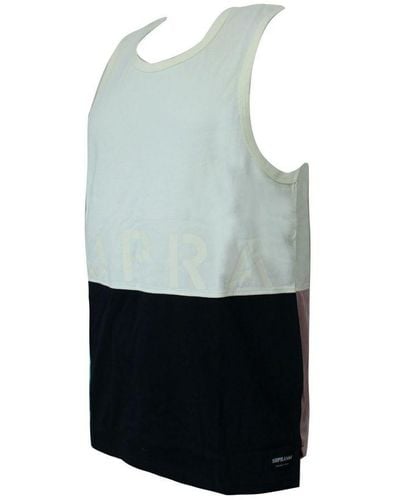 Supra Colour Block Round Neck Tank Top Branded Vest 102176 217 Textile - Blue