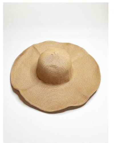 SVNX Oversized Straw Summer Hat - White