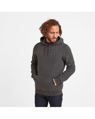 TOG24 Akerman Hoodie Dark Marl Cotton - Grey