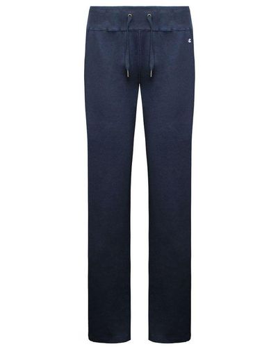 Champion Logo Navy Track Trousers - Blue