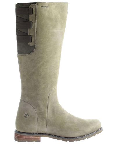 Ariat Clara H20 Fawn Brown Boots Leather - Green