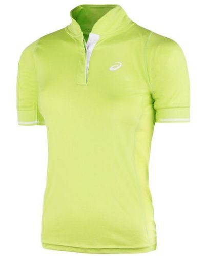Asics Motion Dry Break Tennis Polo Shirt - Yellow