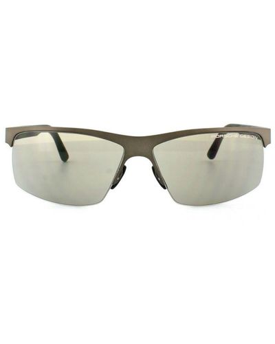Porsche Design Sunglasses P8561 D V723 Chocolate Metal (Archived) - Brown