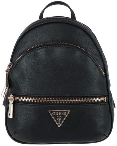 Guess Zip Pocket Handbag Rucksack - Black