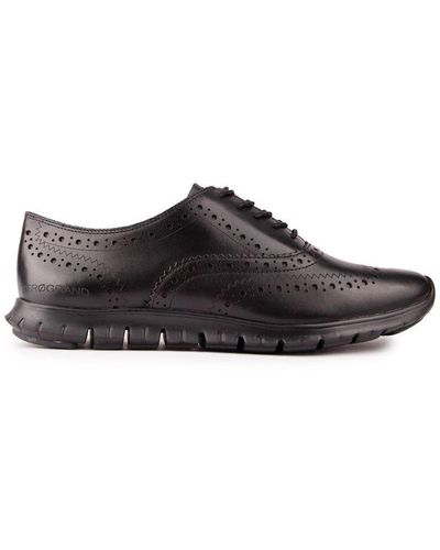 Cole Haan Zerogrand Wing Tip Shoes - Black