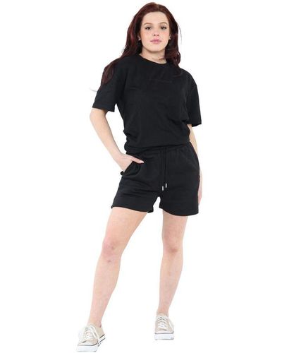 Enzo T-Shirt Tracksuit With Shorts - Black