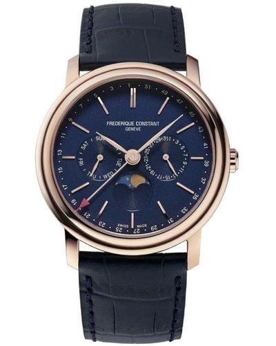 Frederique Constant Frédérique Constant Classics Index Business Timer Horloge Blauw Fc-270n4p4
