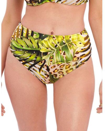 Fantasie 502178 Kabini Oasis High Waist Bikini Brief - Green