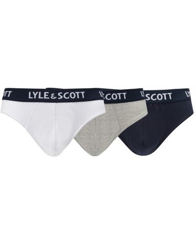 Lyle & Scott Owen 3 Pack Briefs - Blue