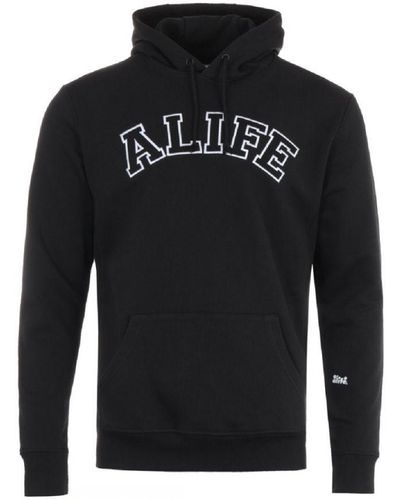 Alife Collegiate Black Hoodie Cotton