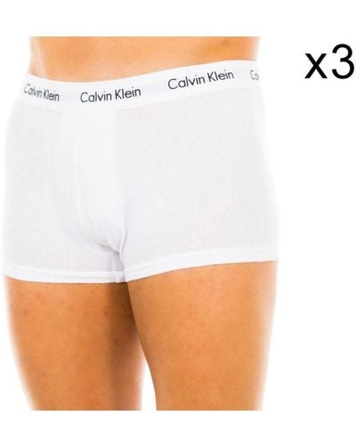 Calvin Klein Pack-3 Retro Boxershorts Van - Wit