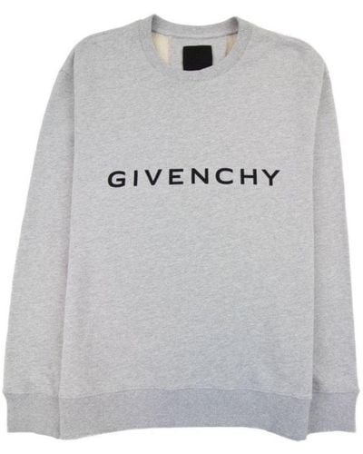 Givenchy Archetype Slim-fit Sweatshirt In Lichtgrijs Fleece