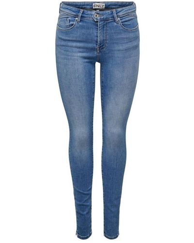 ONLY Skinny Jeans Onlcarmen Light Blue Denim - Blauw