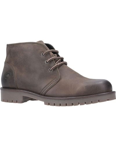 Cotswold Stroud Leather Lace Up Shoe Boot - Brown