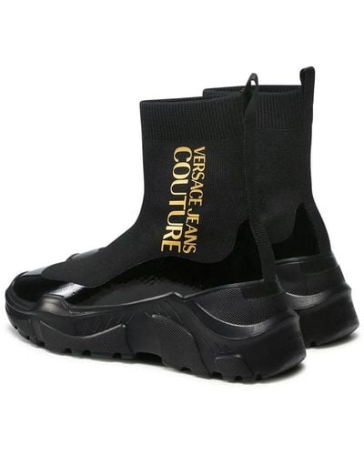 Versace Couture Sock Trainers - Black
