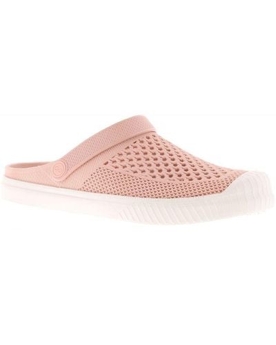 Wynsors Flat Mule Sandals Sue Slip On - Pink