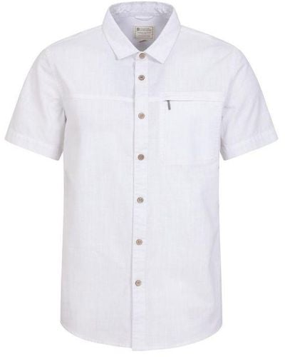 Mountain Warehouse Coconut Slub Short-Sleeved Shirt () - White