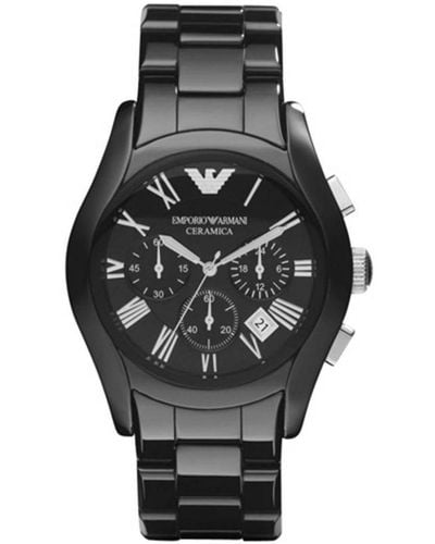 Armani Emporio Ceramic Chronograph Watch Ar1400 - Grey