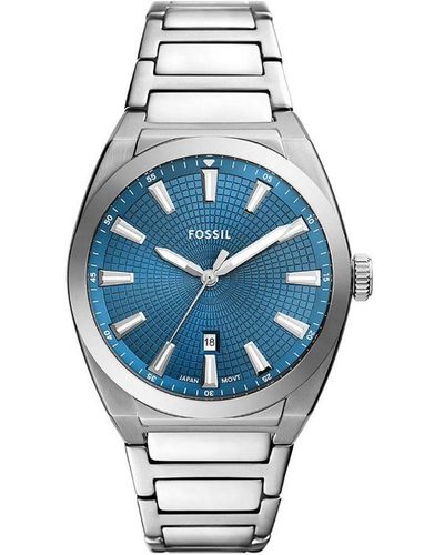 Fossil Everett Watch Fs6054 Stainless Steel (Archived) - Blue