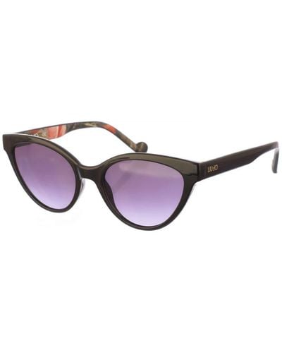 Liu Jo Butterfly-Shaped Acetate Sunglasses Lj745S - Purple
