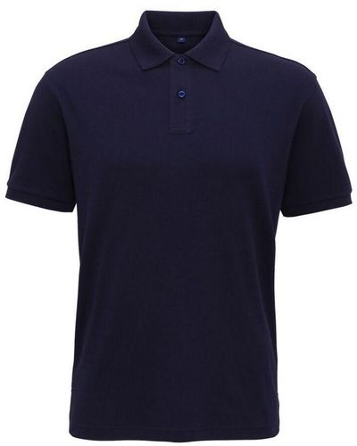 Asquith & Fox Super Smooth Knit Polo Shirt (marine) - Blauw