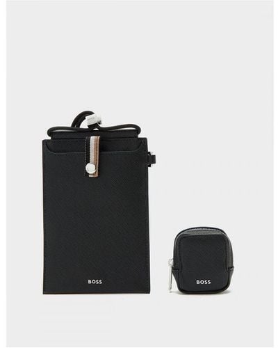 BOSS Accessories Mobile Phone Case & Headphone Gift Set - Black