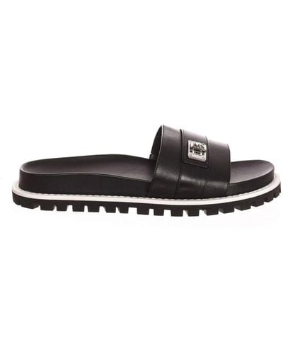 Michael Kors Womenss Slipper Sandal 40T2Pdfa2L - Black