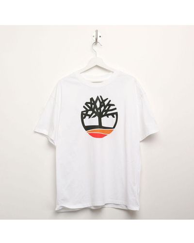 Timberland Ek+ Tree Logo T-shirt Voor , Wit