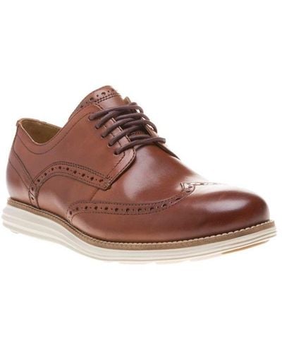 Cole Haan Original Grand Wingtip Oxford-schoenen - Bruin