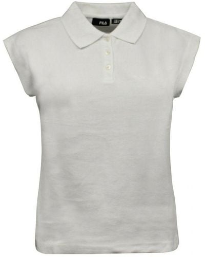 Fila Casual White Short Sleeve T-shirt - Grey