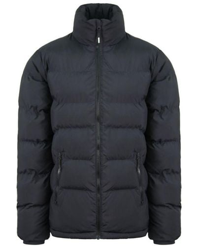 GYMSHARK Long Sleeve Zip Up Black Restore Puffer Jacket - Blue