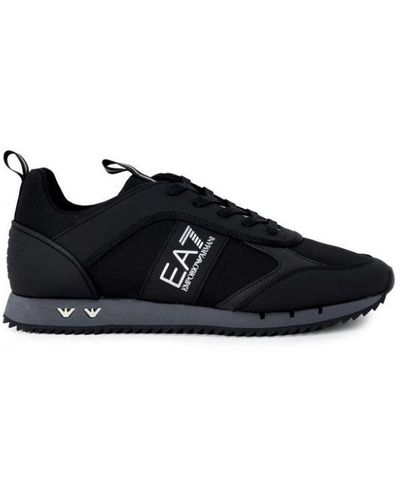 EA7 Lace-Up Trainers - Black