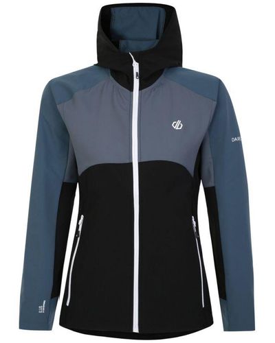 Dare 2b Ladies Avidly Hooded Soft Shell Jacket (/Orion) - Blue