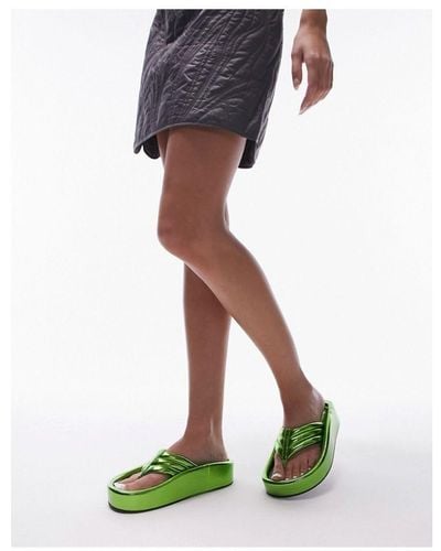 Topshop fawn store footbed sandals