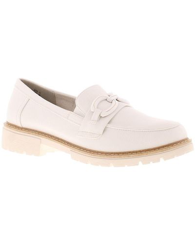 Jana Loafer Shoes Jorja Slip On - White