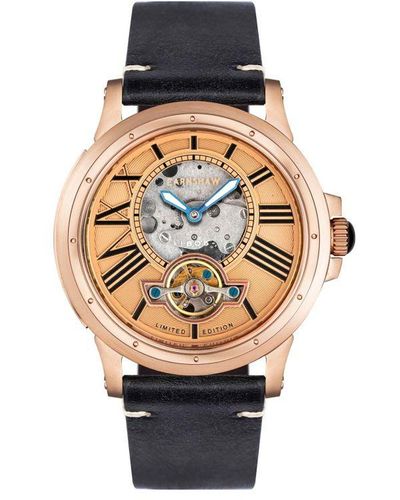 Thomas Earnshaw Bertha Limited Edition Open Heart Automatic Copper Watch Es-8244-04 - Multicolour