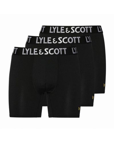 Lyle & Scott Onderbroeken Elton 3-pack Boxers Zwart
