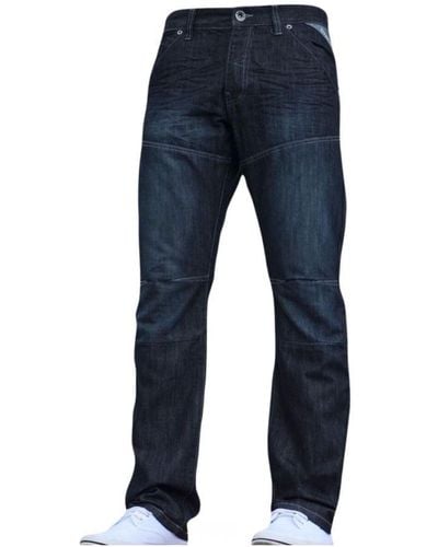 Enzo Ez244Dsw Dark Jeans - Blue