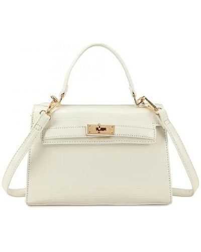 Where's That From 'Storm' Top Handle Bag With Buckle Detail - White