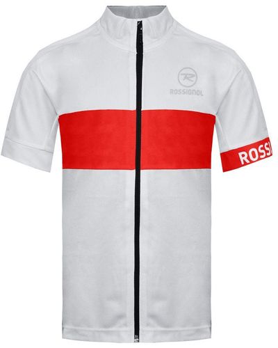 Rossignol Short Sleeve Zip Up/ Classic T-Shirt Rlewy13 389 - White