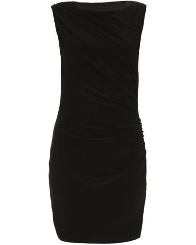Quiz Ruched Bodycon Mini Dress - Black