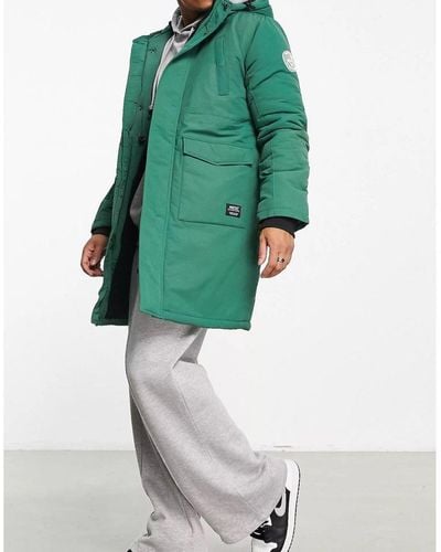 Wesc Parka In Green Cotton