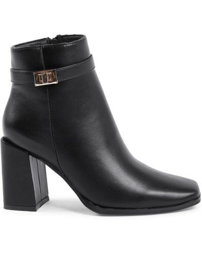 19V69 Italia by Versace Ankle Boot Synthetic Leather - Black