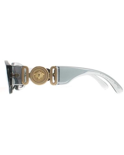 Versace Rectangle Transparent Light Mirror Ve4361 Sunglasses - White